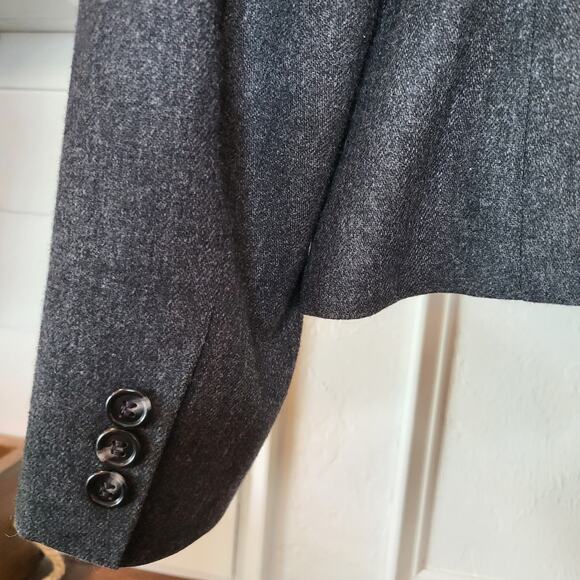 David Brooks Woman's  Dark Gray Blazer Size 12  #115 - Picture 3 of 10